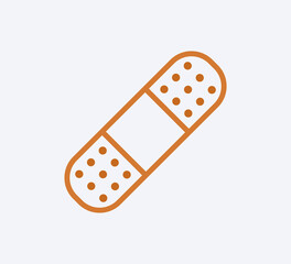 Plaster icon vector logo design