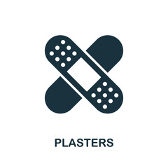 Plasters icon. Simple element from healthcare collection. Creative Plasters icon for web design, templates, infographics and more