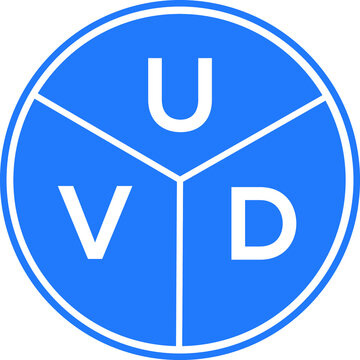 UVD letter logo design on black background. UVD  creative initials letter logo concept. UVD letter design.