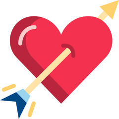 Valentine day calendar icon