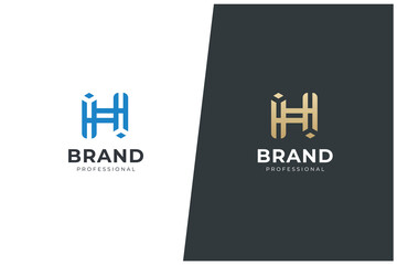 H Letter Vector Logo Concept Design