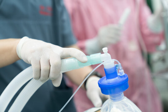 anesthesiologist prepare for insert endotracheal tube