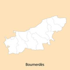 High Quality map of Boumerdes is a province of Algeria