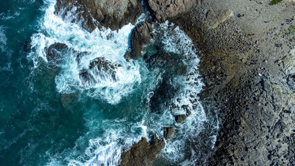 Ariel View of Tung Lung Chau Island, Hong Kong 