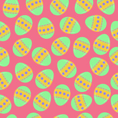 easter eggs seamless pattern for Easter holidays,Spring Easter seamless Pattern, Happy Easter day
