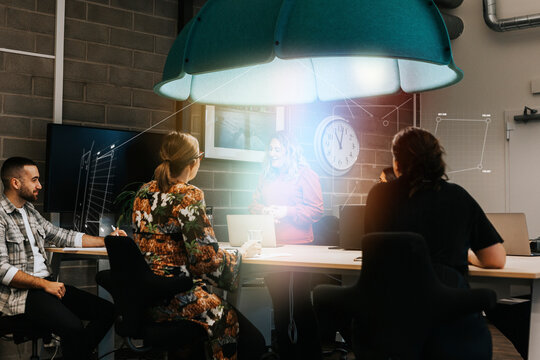 Business people having meeting in office