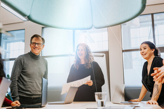 Business People Having Meeting In Office