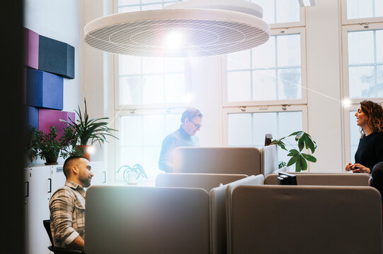Business people working in office