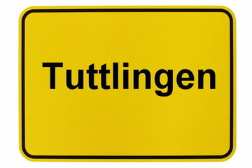 Illustration eines Ortsschildes der Stadt Tuttlingen