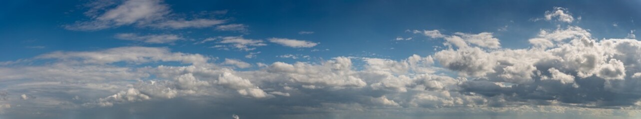 Fototapeta premium Fantastic clouds against blue sky, panorama