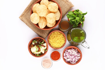 Panipuri or Golgappa is a popular street snack from India. It's a round, hollow puri filled with a...