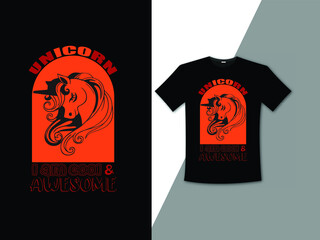 Unicorn T Shirt design , T Shirt design