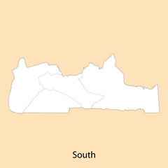 High Quality map of South is a province of Cameroon