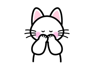 もじもじする猫
