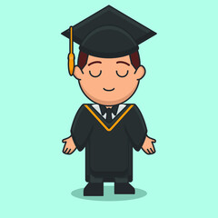 end of school vector graduation student university college character summer degree business holiday