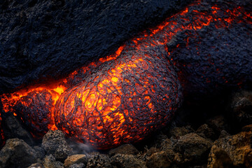 Red lava bubble