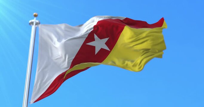 Flag of National Liberation Front of Angola. Loop