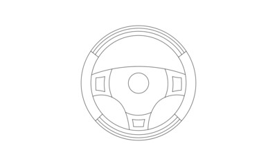 Steering line art vector.  Line Drawing Steering Wheel Illustrations and Vectors. Steering wheel.