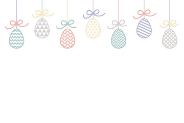 Easter eggs. Background concept. Vector