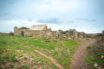 Fototapeta na wymiar Bretagne, Presqu'ile de Crozon, Fort de Kerviniou