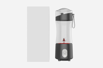Portable Electric USB Juice Maker .Juicer Bottle Blender Grinder Mixer. 3d illustration