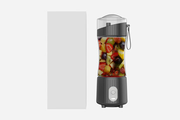 Portable Electric USB Juice Maker .Juicer Bottle Blender Grinder Mixer. 3d illustration
