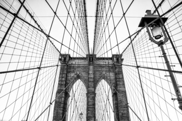 The Brooklyn Bridge, abstract