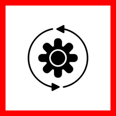 Obraz premium Work Progress Vector Icon