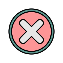 Fototapeta premium Cancel Vector Icon