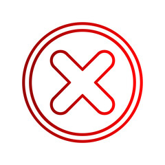 Obraz premium Cancel Vector Icon