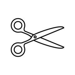 Fototapeta premium Scissor, cut Icon Logo Design Vector Template Illustration