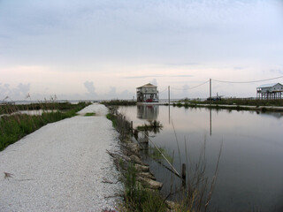 New buildings after Hurrikan Katrina, Chef Menteur Hwy, Louisiana