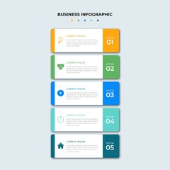 Steps Timeline Infographics Design Template