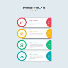 Steps Timeline Infographics Design Template