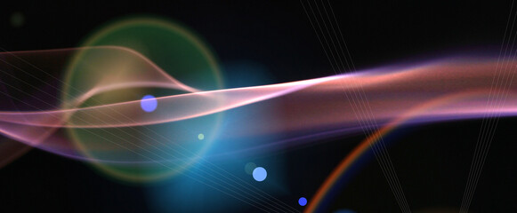 abstract background with glowing lines
