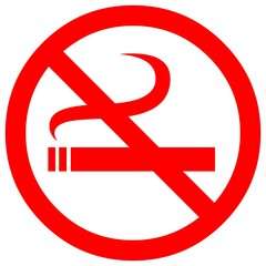 No smoking sign on white background.No smoking sign. Forbidden sign icon isolated on white background illustration.