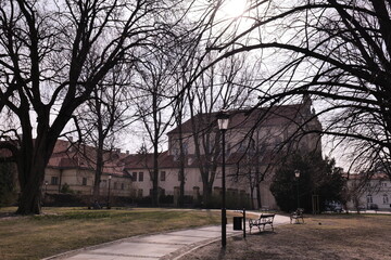 Many beautiful old buildings, streets and temples have been preserved in old Warsaw. Warsaw (Poland).