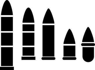 Bullet set icon, logo isolated on white background.eps