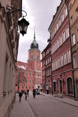 Obraz premium Many beautiful old buildings, streets and temples have been preserved in old Warsaw. Warsaw (Poland).