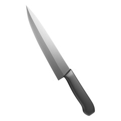 3D Realistic Knife Icon Illustration