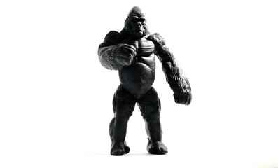 Black rubber gorilla