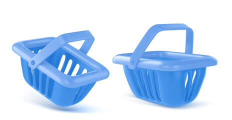 Empty shopping cart. Vector illustration