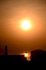 Sunrise in the Mumbai Bay