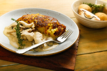 Swiss veal strips with rösti