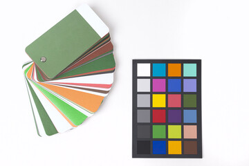 Color chacker, tester kolorów i paleta barw, wzornik kolorów - obrazy, fototapety, plakaty