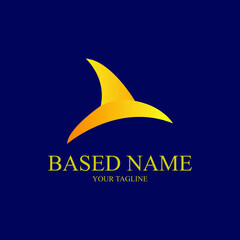 illustration of cute fish logo concept