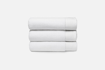 Cotton towel, quality cotton towel, colored towel, shower towel, face towel, photo towel on a white background