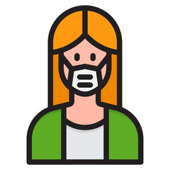 avatar color line style icon