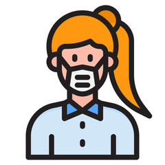 avatar color line style icon