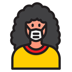 avatar color line style icon